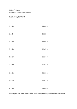 3 x 4 = 36 &divide; 6 = 3 x 2 = 25 &divide; 5 = 4 x 6 = 30 &divide; 6 = 3 x 8 = 12 &divide; 3 = 5 x 6
