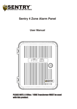 4 Zone Alarm Panel User Manual.cdr