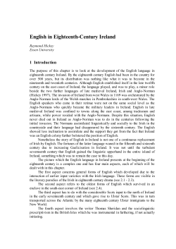 English in Eighteenth