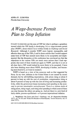 A Wage-Increase Permit Plan to Stop Inflation (Brookings Papers on