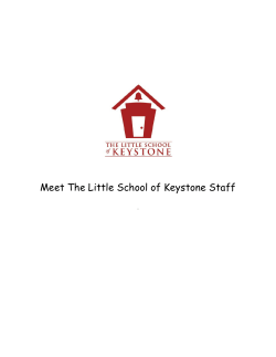 Meet The Little School of Keystone Staff