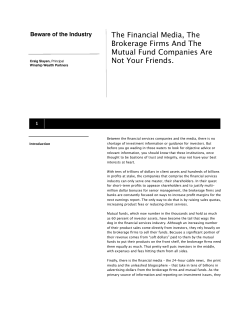 Beware of the Industry - Winship Wealth Partners