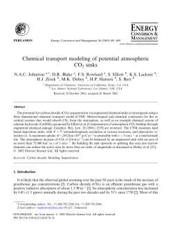 Chemical transport modeling of potential atmospheric CO2 sinks