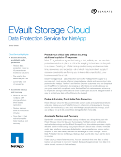 EVault Storage Cloud