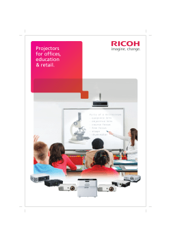 projectors multimodel brochure
