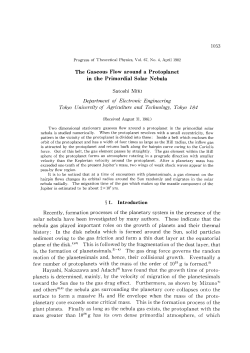 The Gaseous Flow around a Protoplanet In the Primordial Solar N