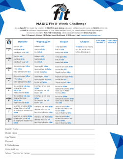 Magic Fit 8-Week Challenge