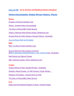 African and Pre-Columbian or Mesoamerican websites