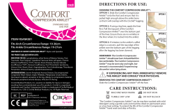 Comfort Compression Anklet Use Instructions