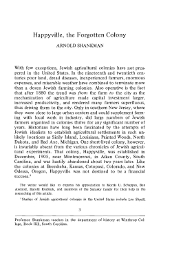 Happyville, the Forgotten Colony