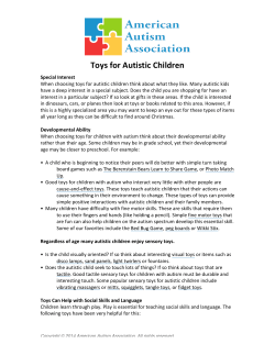 Toys! - American Autism Association