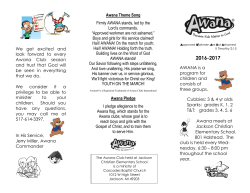 AWANA Brochure - Cascades Baptist Church