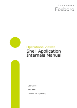 Operations Viewer - Shell Application Internals Manual