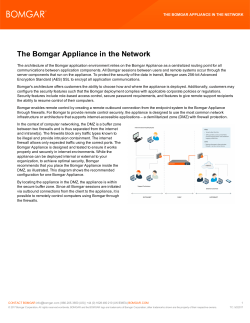 The Bomgar Appliance in the Network