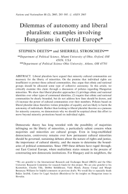 Dilemmas of autonomy and liberal pluralism: examples involving