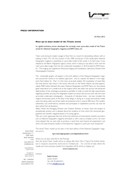 PRESS INFORMATION 23. M&auml;rz 2012 Most up-to