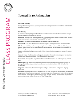 Pre-Visit Activity - The Paley Center for Media