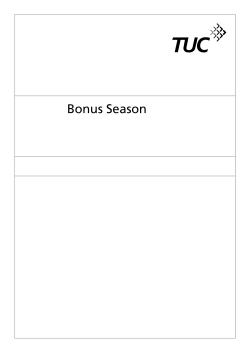 Bonus Season