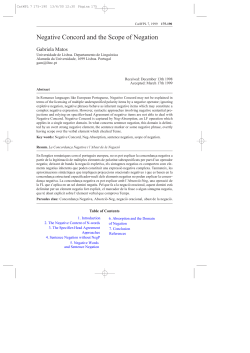 Negative Concord and the Scope of Negation
