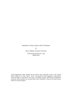 Quantitative Easing - Princeton University