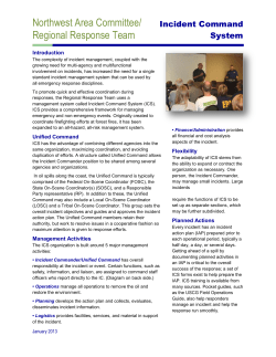 Incident Command System - Northwest Area Committee