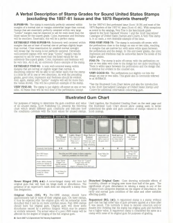 A Verbal Description of Stamp Grades for Sound United States