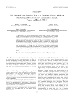 The Hundred-Year Emotion War