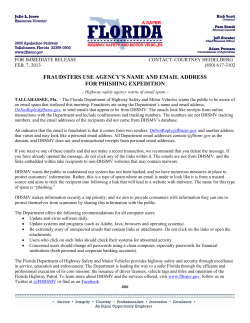 Fraudsters Use Agency`s Name