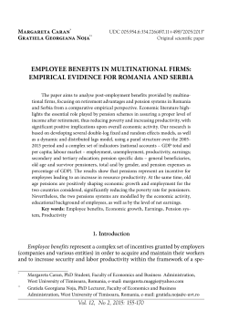 employee benefits in multinational firms: empirical evidence for