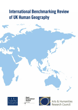 International Benchmarking Review of UK Human Geography