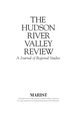 the hudson river valley review - The Hudson River Valley Institute