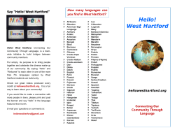 Say “Hello! West Hartford”