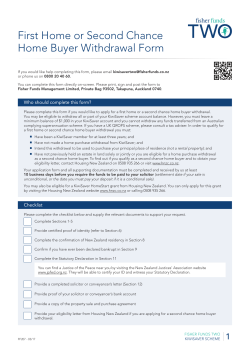 Fisher Funds TWO KiwiSaver Scheme First Home or Second