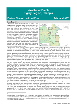 Eastern Plateau Livelihood Zone Report