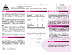 Comparison of PCR-Reverse Line Blot and real-time PCR for
