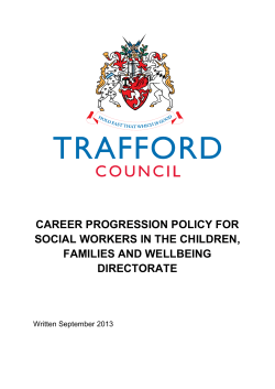 Career Progression Policy for Social Workers