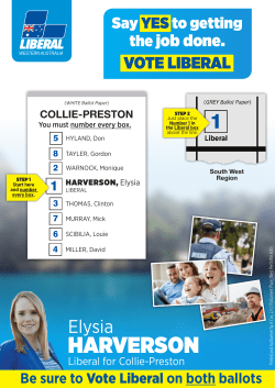 Vote - Liberals WA