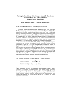 Testing the Predictions of the Feature Assembly Hypothesis