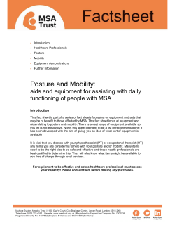 Posture and Mobility