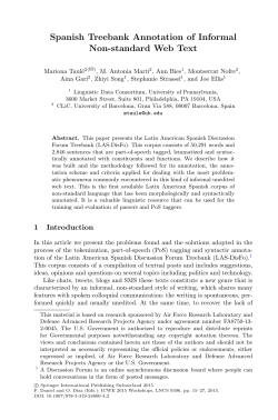 Spanish Treebank Annotation of Informal Non