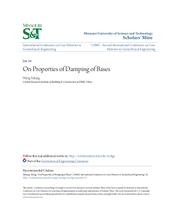 On Properties of Damping of Bases