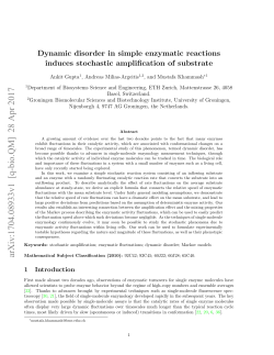 Dynamic disorder in simple enzymatic reactions induces stochastic