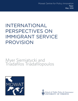 Phil Myer- International Perspectives on Immigrant Services