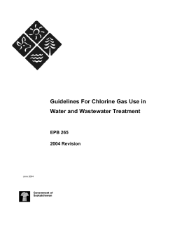 EPB 265 - Guidelines for Chlorine Gas Use in Water