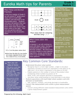 Eureka Math tips for Parents +