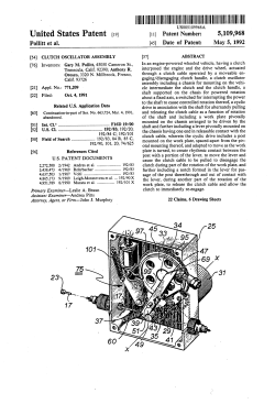 Clutch oscillator assembly