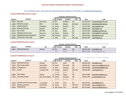 Last updated 11/17/2016 - American Academy of Osteopathy