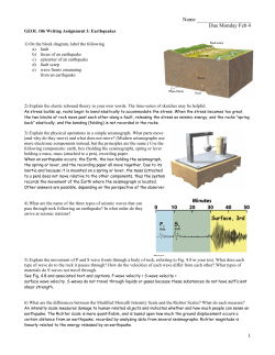 Earthquakes - facstaff.bucknell.edu