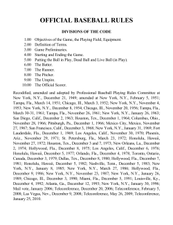 official baseball rules
