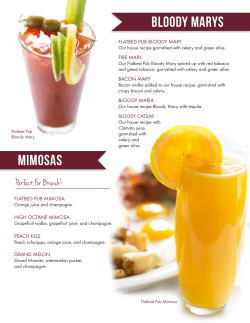 BLOODY MARYs